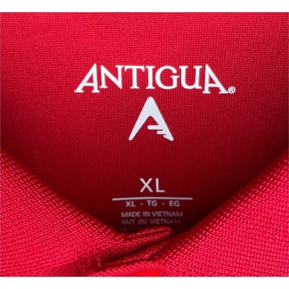 Atlanta Falcons ATL NFL Football Men’s Short Sleeve XL Red Striped Polo Shirt - Picture 4 of 4